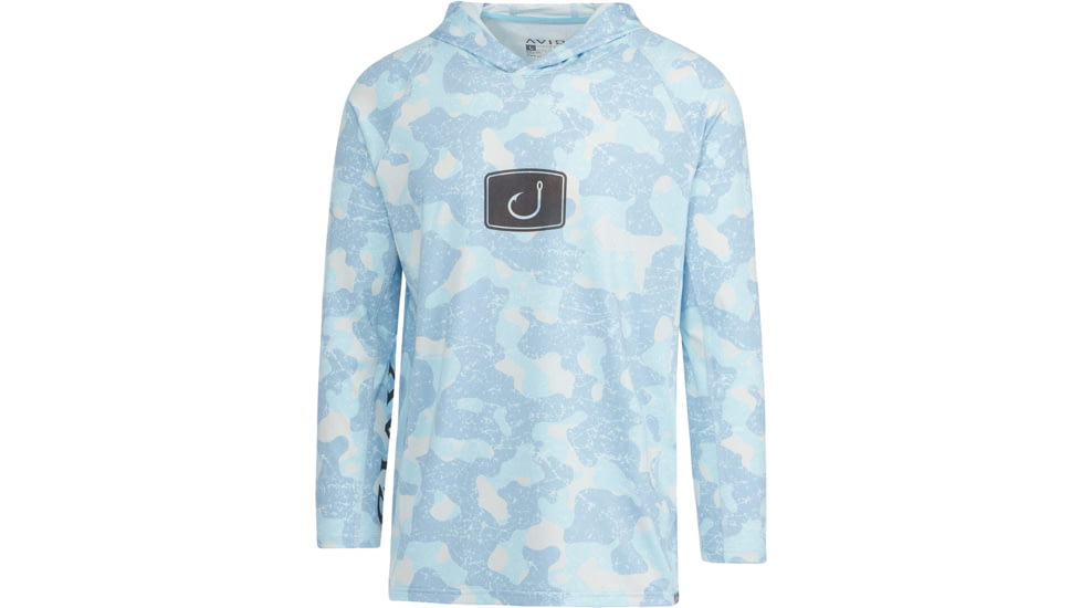 AVID Sportswear Youth Camo Airmesh Hoodie - Boys, Shelter Sky, Medium, YK12406SSKMD