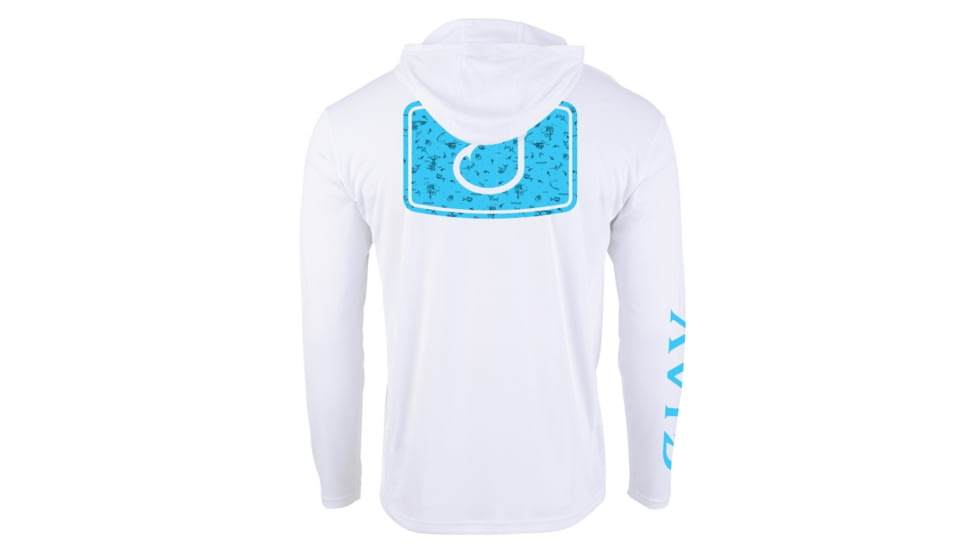 AVID Sportswear Youth Tradewinds Kinetic Avidry Long Sleeve Shirt - Boys, White, Extra Large, YK32309WHTXL
