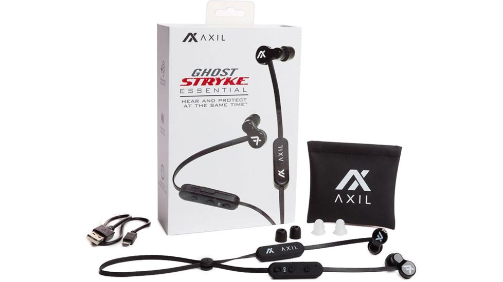 USED AXIL Ghost Stryke Essential Earphones, Black, GSELEC-B, EDEMO3, Condition Fair, Other