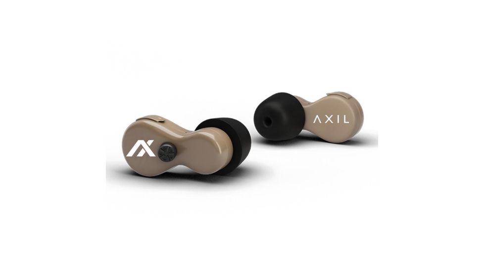 Axil Ghost Stryke II Digital Earplugs, Tan, OSFA, GS2-TAN