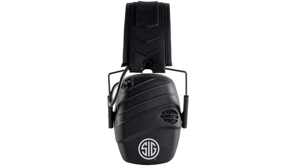 AXIL TRACKR Electronic Earmuffs, Sig Sauer, Black, Medium, TRACKR-BS