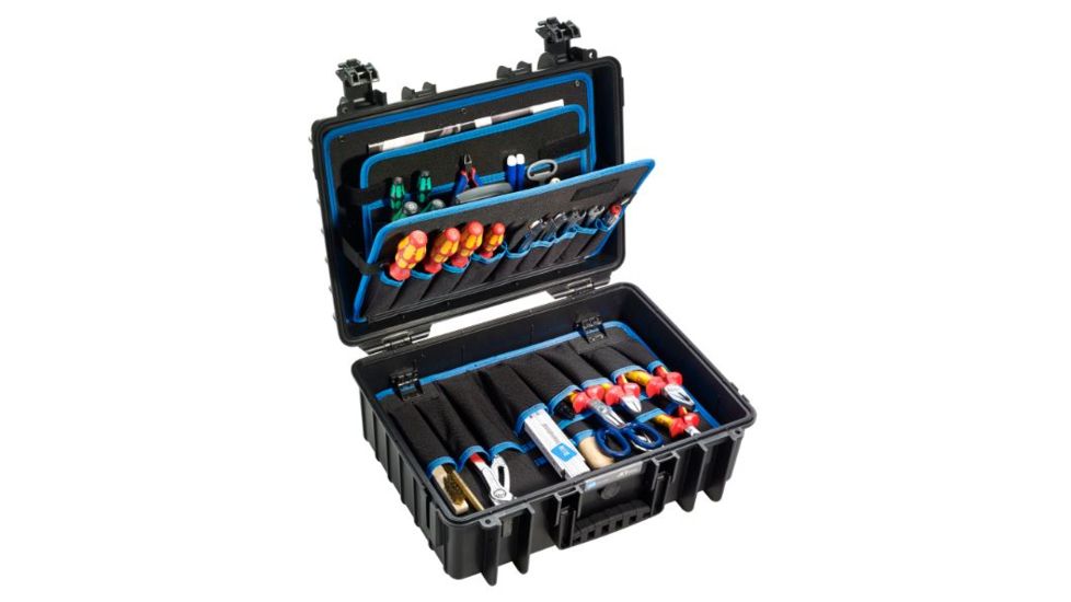 B&amp;W International Jet 5000 Outdoor Tool Case With Pocket Tool Boards, Black, Medium 117.17/P