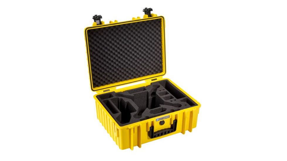 B&amp;W International Type 6000 Yellow Outdoor Case With Custom DJi2 Phantom Custom Insert, Yellow, Medium 6000/Y/DJI2