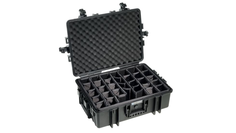 B&amp;W International Outdoor Case w/ RPD Insert, Type 6500, Black, 6500/B/RPD