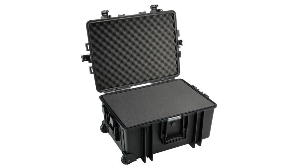 B&amp;W International Outdoor Case w/ SI Foam, Type 6800, Black, 6800/B/SI