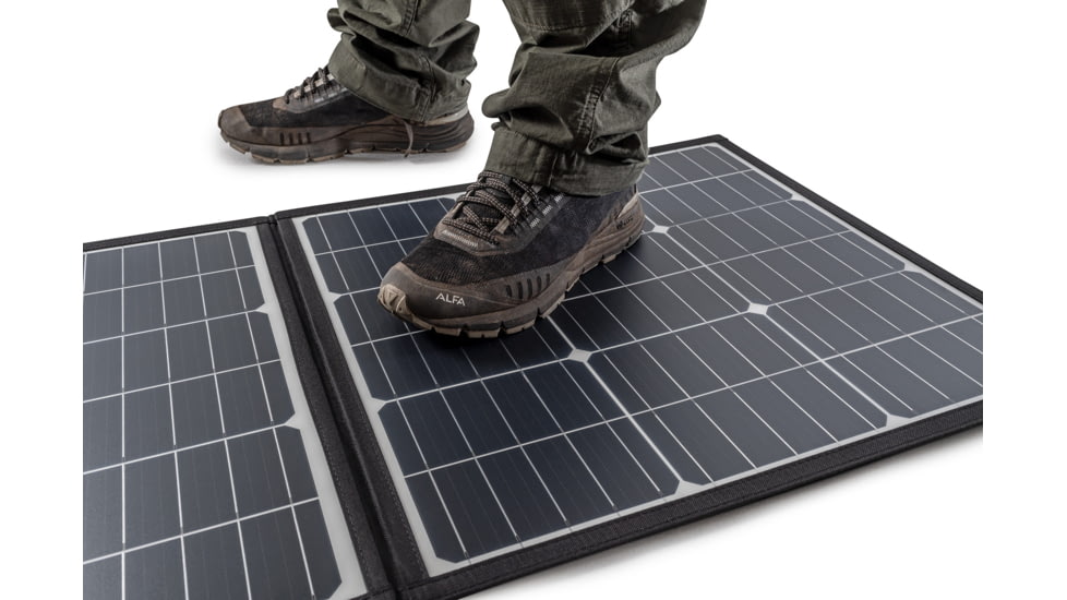 B&amp;W International Solar Panel, 100W - 12 V, Black, 105491