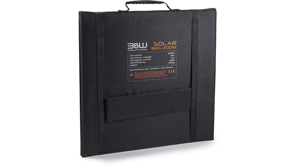 B&amp;W International Solar Panel, 200W - 12 V, Black, 105492