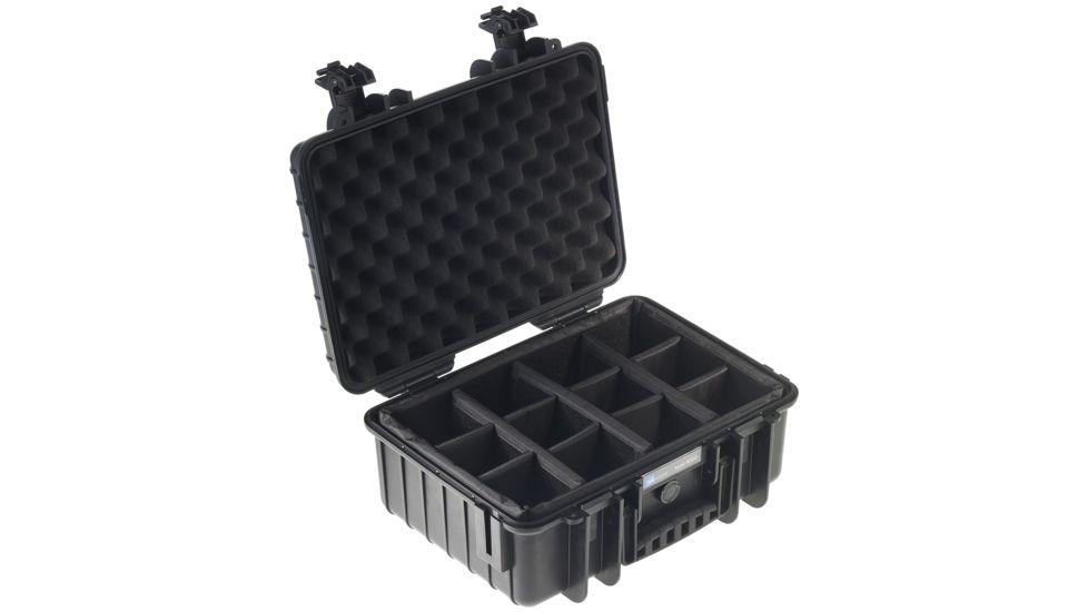 B&amp;W International Type 4000 Black Outdoor Case With RPD Insert, Black, Medium 4000/B/RPD