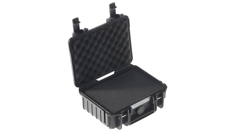 B&amp;W International Type 500 Black Outdoor Case With Si Foam, Black, Small 500/B/SI
