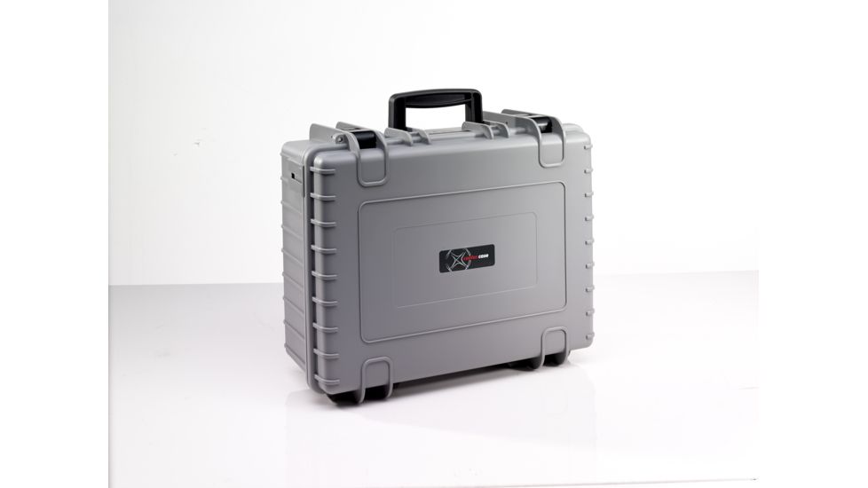 B&amp;W International Type 6000 Grey Outdoor Case With Custom DJi2 Phantom Custom Insert, Grey, Medium 6000/G/DJI2
