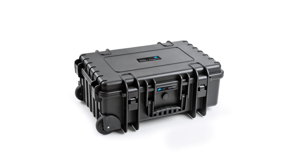 B&amp;W International Type 6600 Outdoor Case, Empty, Black, 550 x 350 x 225 mm, 6600/B