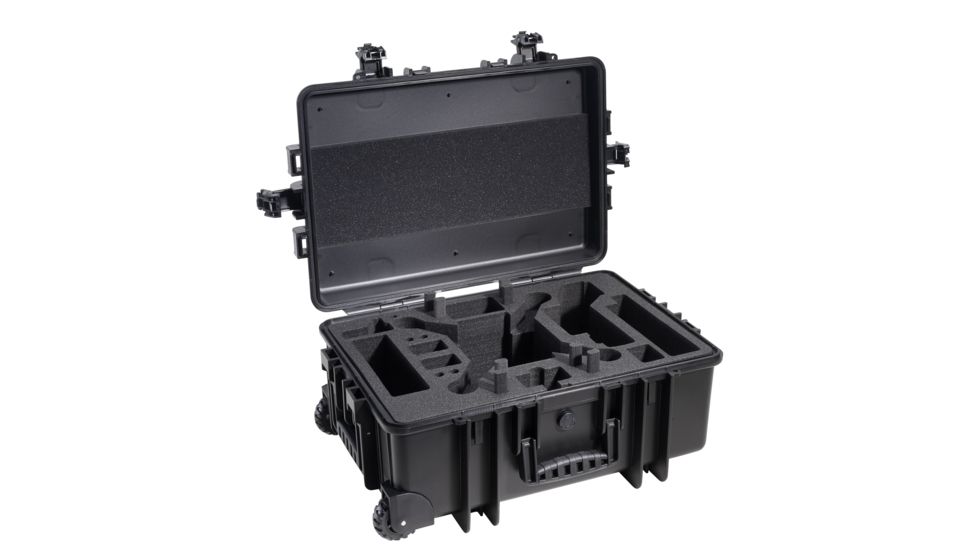 B&amp;W International Type 6700 Black Outdoor Case With Custom DJi2 Phantom Custom Insert, Black, Large 6700/B/DJI2