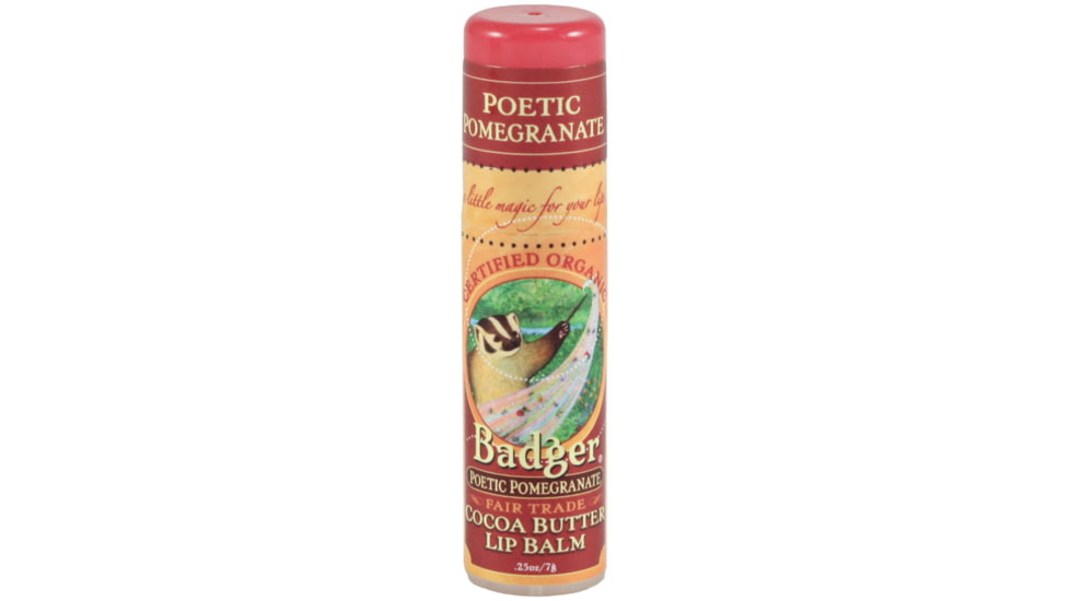 Badger Ordnance Pomegranate Cocoa Lip Balm 12596
