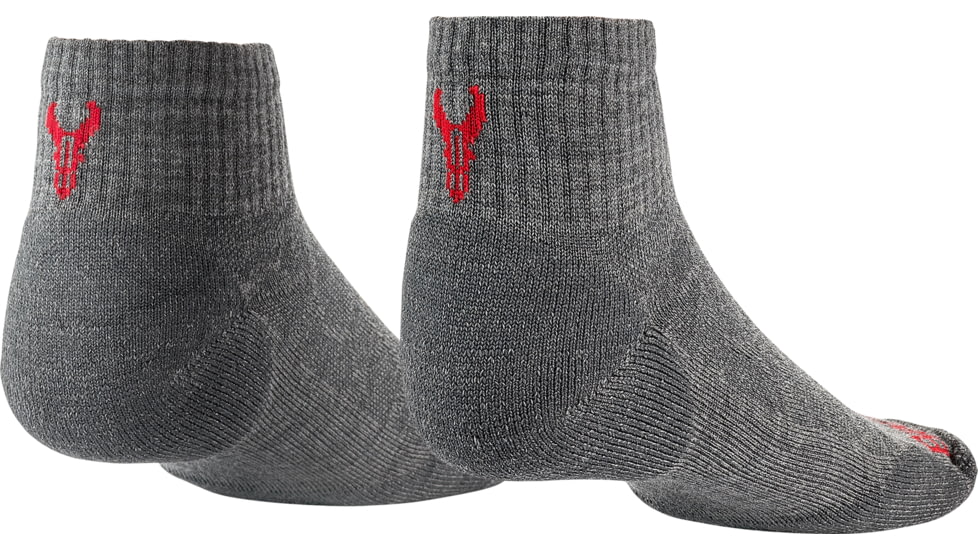 Badlands Lightweight Merino Ankle Socks - Mens, Gray, Medium, 21-44168