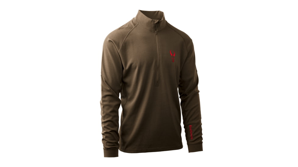 Badlands Pecora HW Merino 1/4 Zip Top - Mens, Mud, Medium, 21-43098