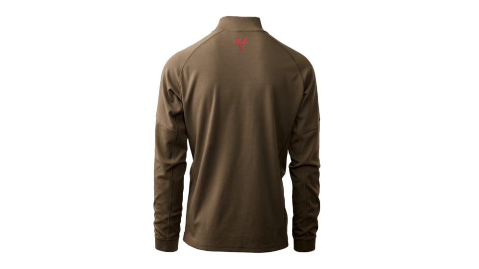Badlands Pecora HW Merino 1/4 Zip Top - Mens, Mud, Medium, 21-43098