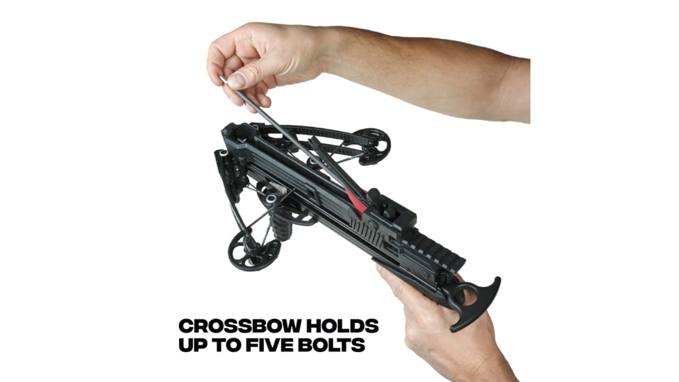 Ballista BAT Crossbow w/Magazine 130 lb. 330fps, Black, BAL-CB-01-M