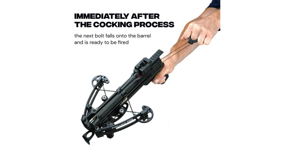 Ballista BAT Crossbow w/Magazine 130 lb. 330fps, Black, BAL-CB-01-M