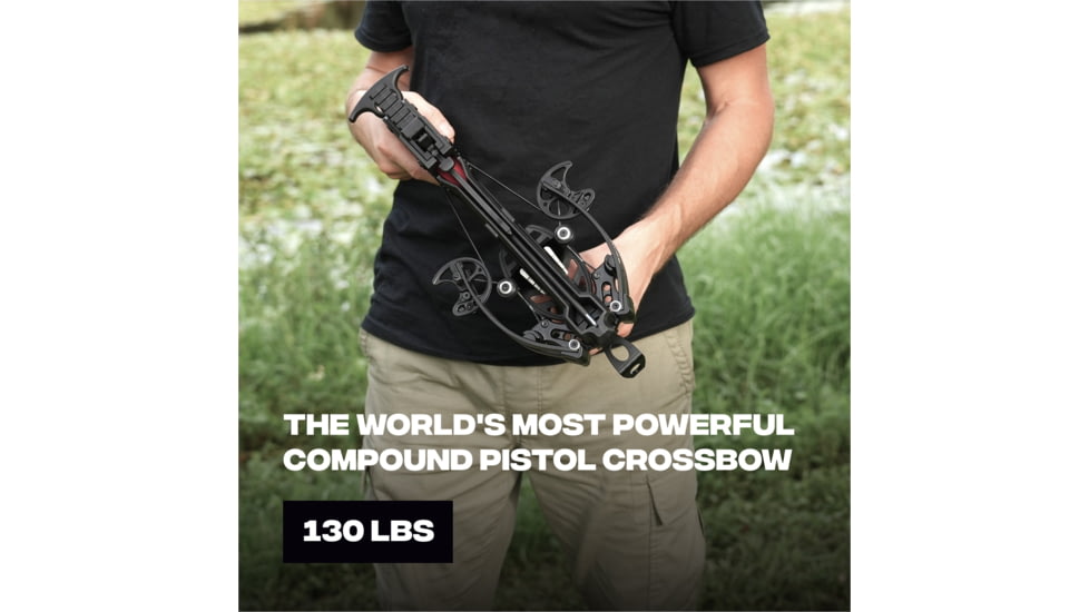 Ballista BAT Crossbow w/Magazine 130 lb. 330fps, Black, BAL-CB-01-M