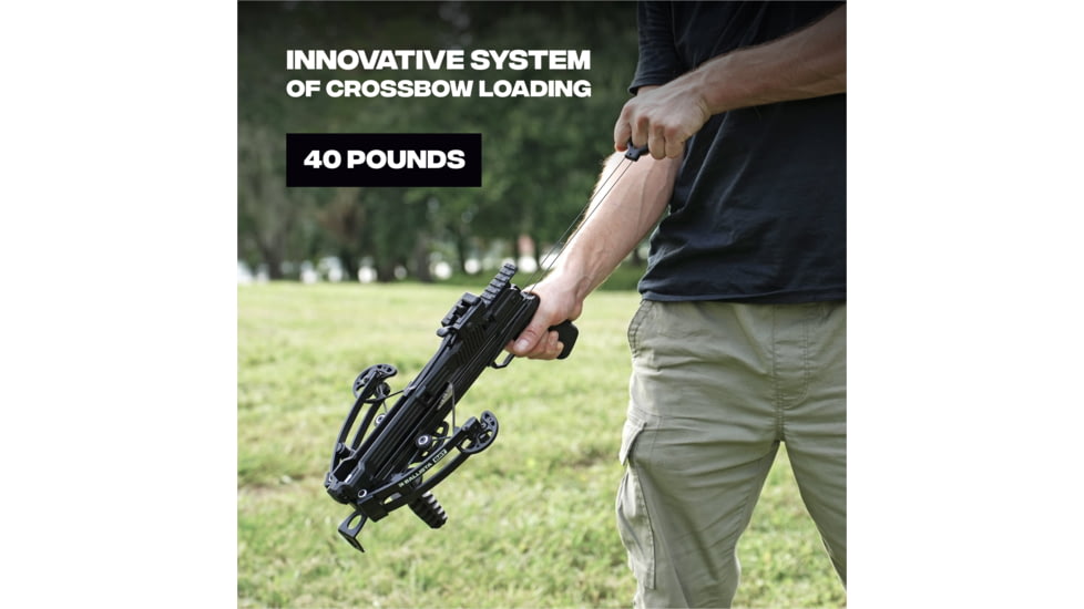 Ballista BAT Crossbow w/Magazine 130 lb. 330fps, Black, BAL-CB-01-M