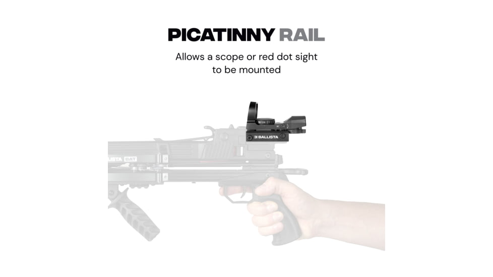 Ballista BAT Crossbow w/Magazine 130 lb. 330fps, Black, BAL-CB-01-M