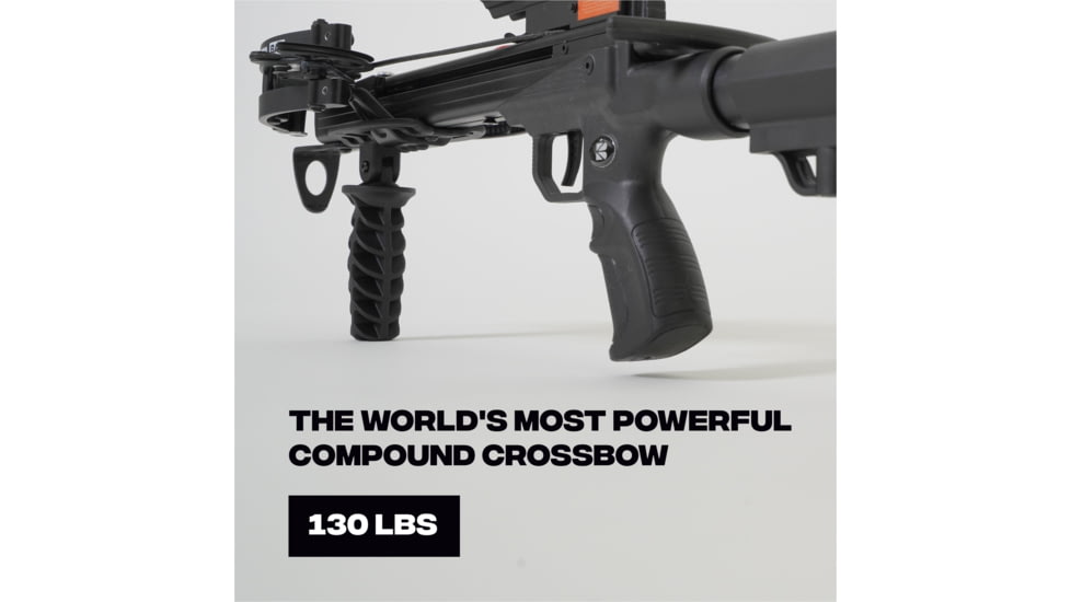 Ballista BAT Crossbow w/Triangle Buttstock 130 lb. 330fps, Black, BAL-CB-01-TS