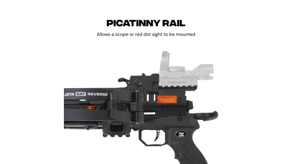 Ballista BAT Reverse Crossbow w/Magazine 150 lb. 420fps, Black, BAL-CB-02-M