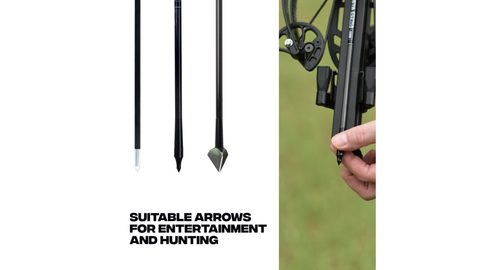 Ballista BAT Reverse Crossbow w/L-Buttstock 150 lb. 420fps, Black, BAL-CB-02-LS