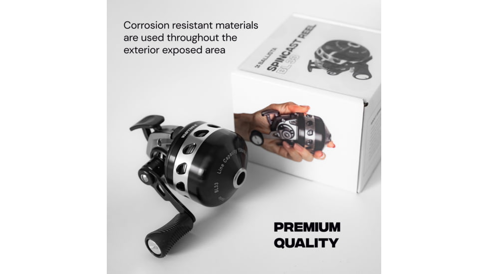 Ballista BL33 Spincast Reel, 3.6x1, 6+1, Ambidextrous, BAL-RE-02