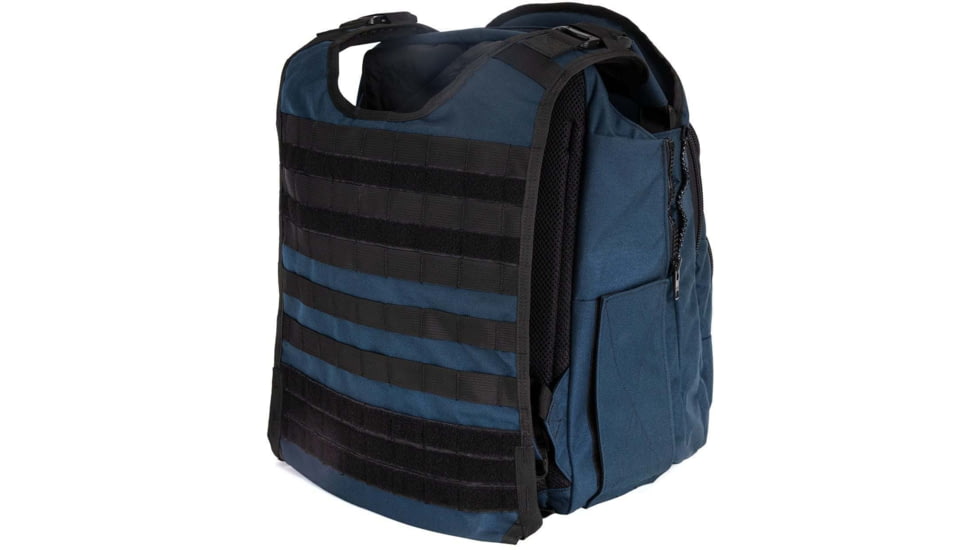 Ballistipax ASR SURVIVOR-1 Kit &amp; Rifle Armor III Plus PE Backpack, Navy, S1NVASR