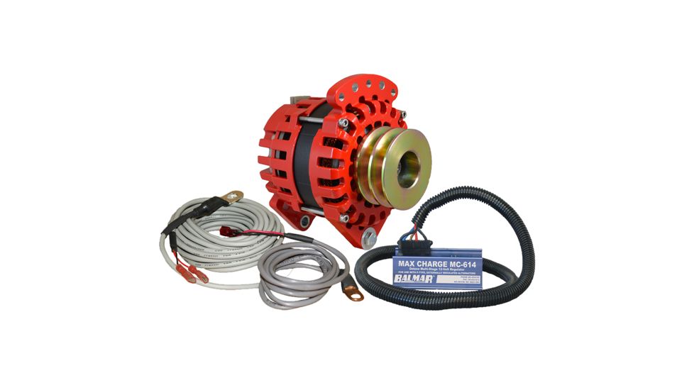 Balmar Alternator 3.15" Dual Foot Saddle Dual V Pulley Regulator &amp; Temp Sensor - 170A Kit - 12V 74945