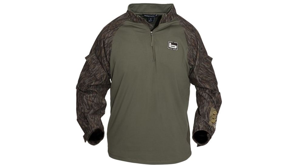 Banded 1/4 Zip Utiility Shirt - Bottomland - Small, Small, B00271