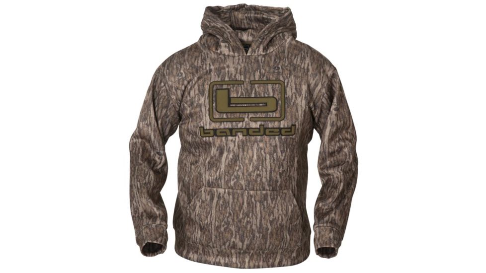 Banded b Logo Hoodie - Bottomland w/ Grey Logo - 3XL, B36115