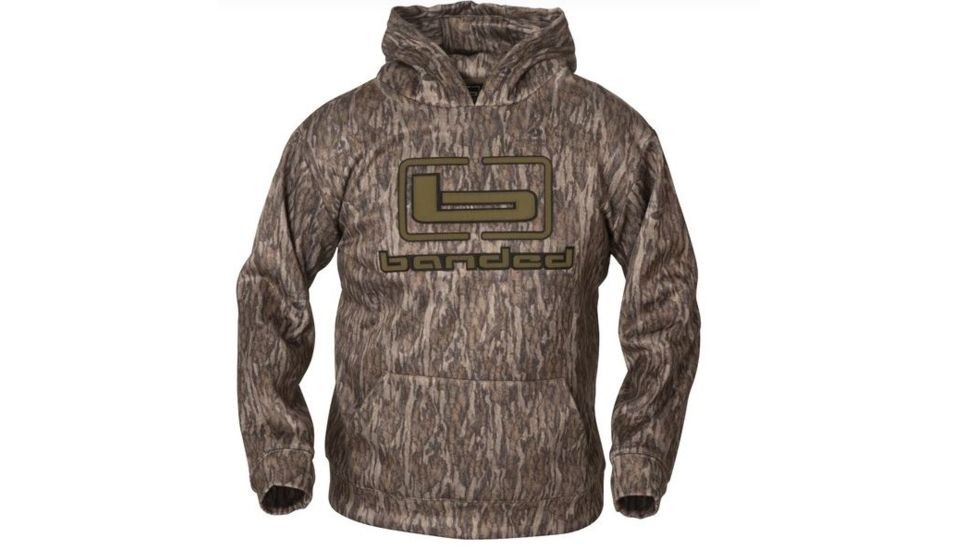 Banded B Logo Hoodie - Mens, Bottomland, Medium, B1050007-BL-M