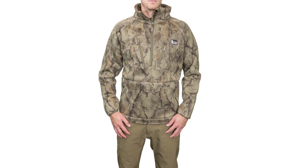 Banded Heavy Tec Fleece 1/2 Zip Pullover - Mens, Natural Gear, Large, B1010026-NG-L
