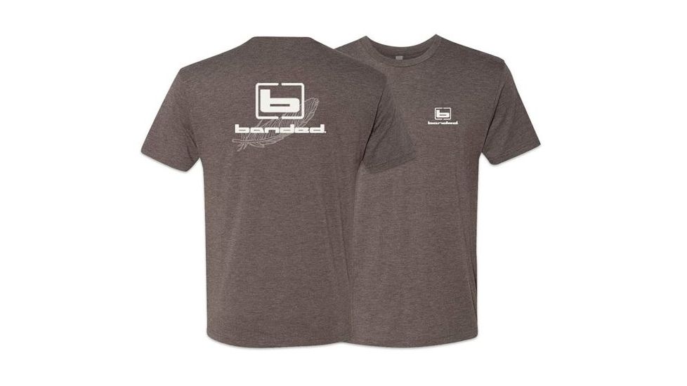 Banded Signature Short Sleeve Tee Active Fit - Men's, Brown, Medium B06822