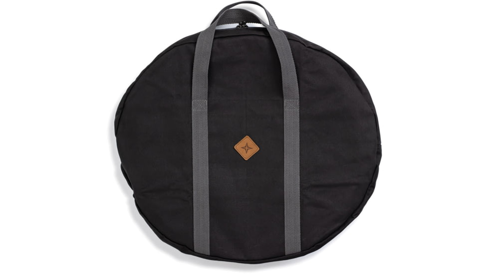 Barebones Cowboy Grill Carry Bag, 21.5in x 21.5in x 0.25in, Black w/ Charcoal Straps, CKW-400