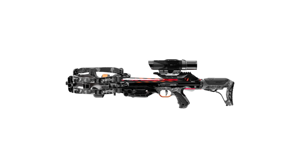Barnett Crossbows Hyper Raptor 425 BCX Crossbow, 6.9 lbs Package W/BUK OPS Rangefinding Scope, Black, BAR78243