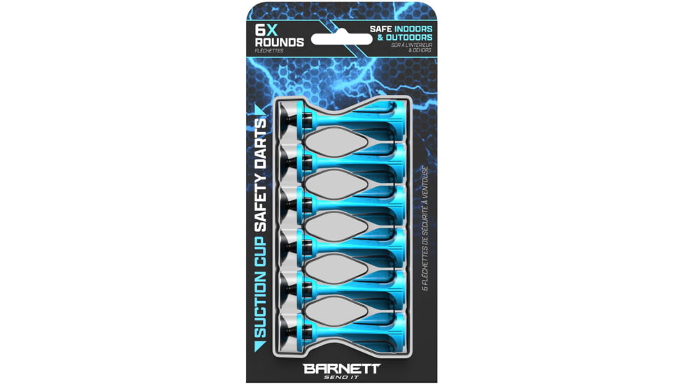Barnett Phantum Suction Crossbow Darts 6Pk Blue, BAR50029