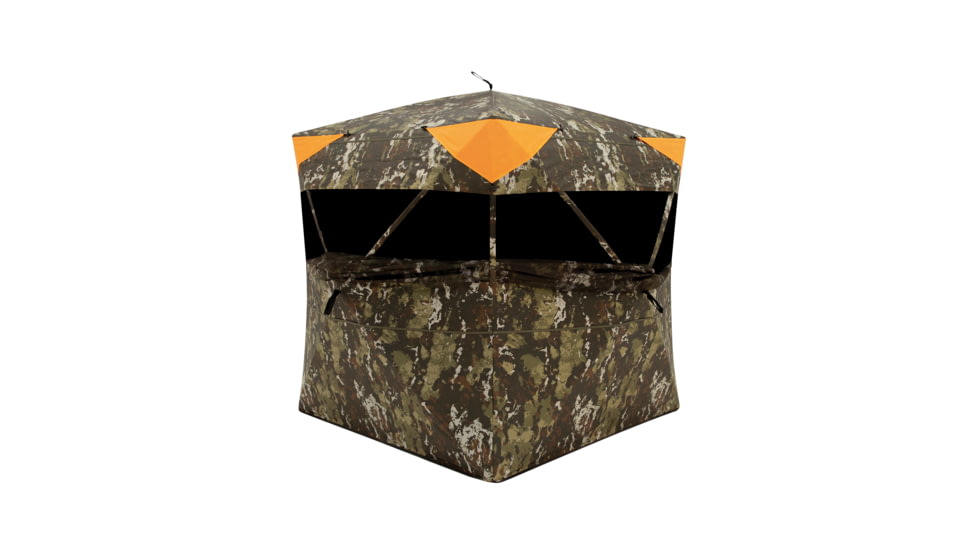 Barronett Blinds Ace 250 Portable Hunting Large Pop-Up Hub Blind, Crater Harvest, 3-Person, AC250CH
