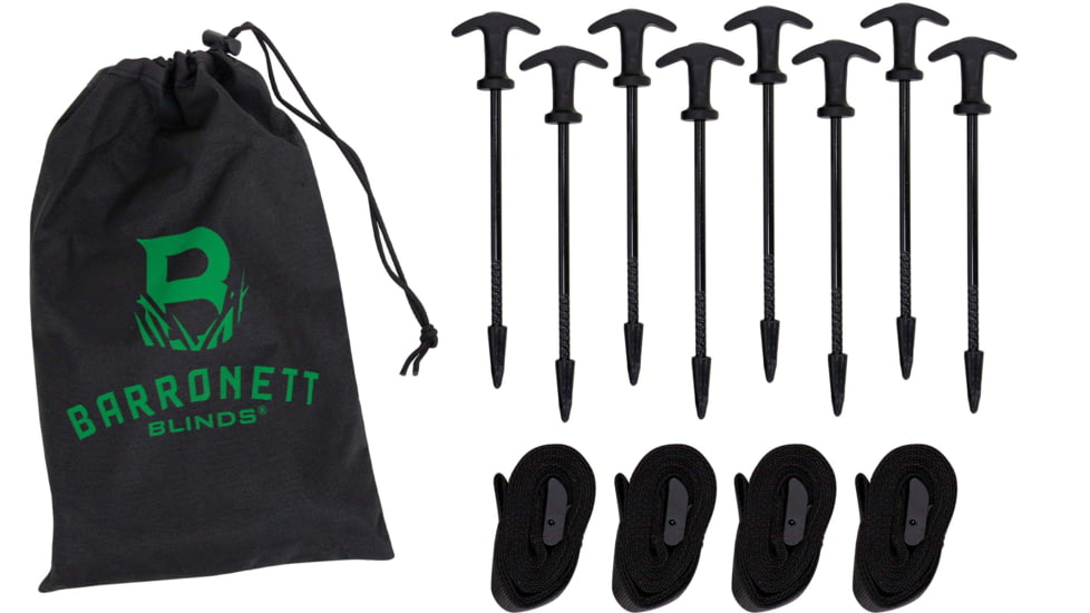 Barronett Blinds All Terrain Stake Down Kit, Black, BA705