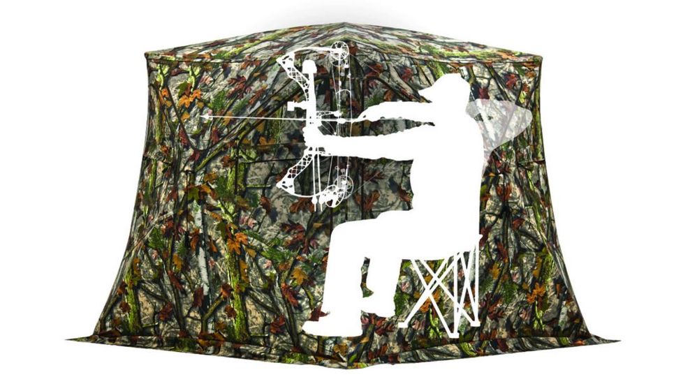 Barronett Blinds Bell Bottom Hunting Blind, Woodland Bloodtrail Camouflage BB01BT
