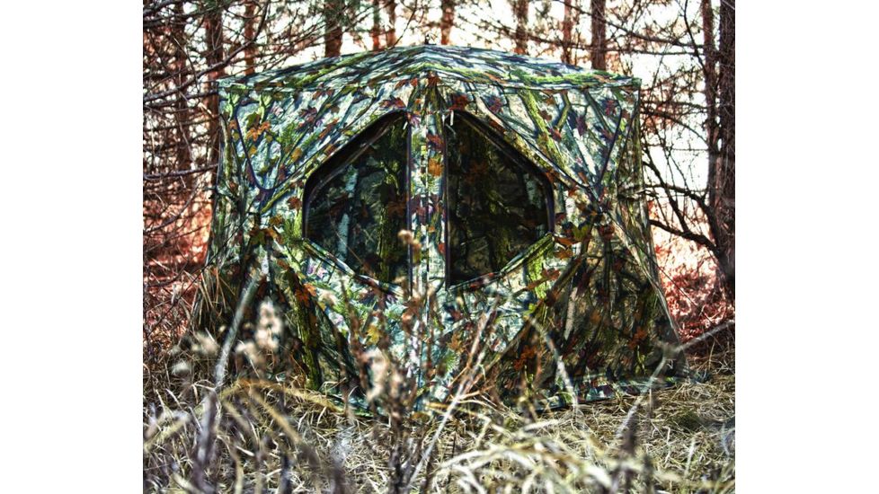Barronett Blinds Bell Bottom Hunting Blind, Woodland Bloodtrail Camouflage BB01BT