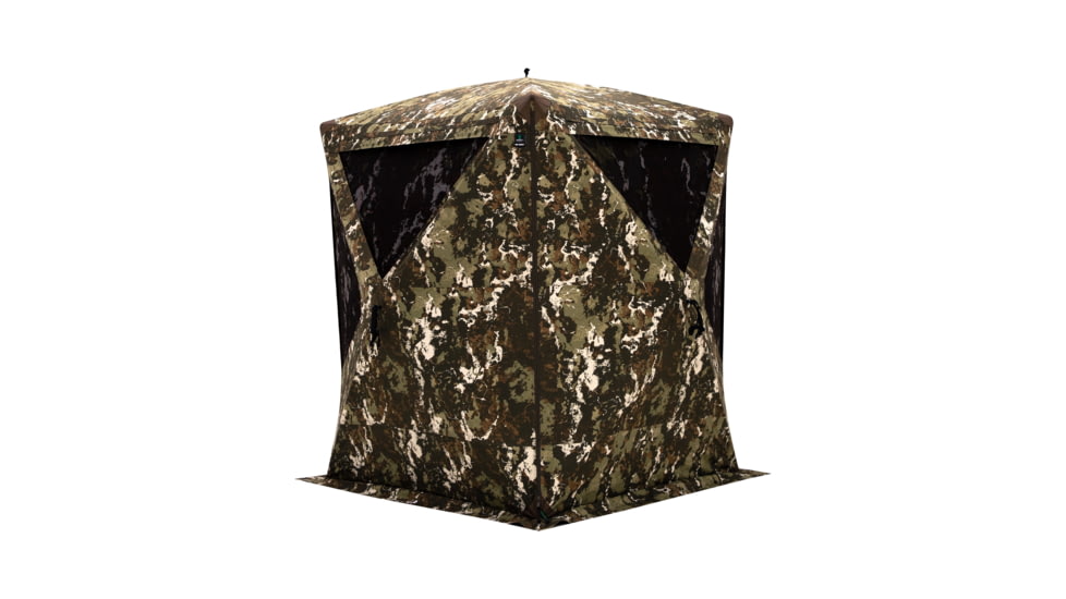 Barronett Blinds Big Mike Heavy-Duty, Portable Hunting Blind, Tall Hub Blind, 600 Denier Fabric, Shoot While Standing, Crater Harvest, 80in x 75in x 75in, BMHD300CH, Crater Harvest, 80in x 75in x 75in, BMHD300CH