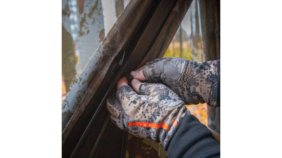 Barronett Blinds Big Mike Heavy-Duty, Portable Hunting Blind, Tall Hub Blind, 600 Denier Fabric, Shoot While Standing, Crater Harvest, 80in x 75in x 75in, BMHD300CH, Crater Harvest, 80in x 75in x 75in, BMHD300CH