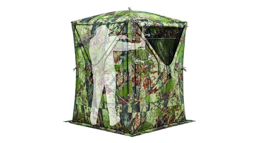 Barronett Blinds Big Mike Hunting Blind with BLOODTRAIL, Backwoods Camouflage BM01BW