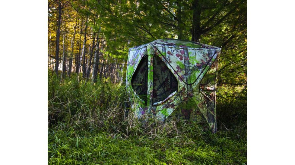 Barronett Blinds Big Mike Hunting Blind with BLOODTRAIL, Backwoods Camouflage BM01BW