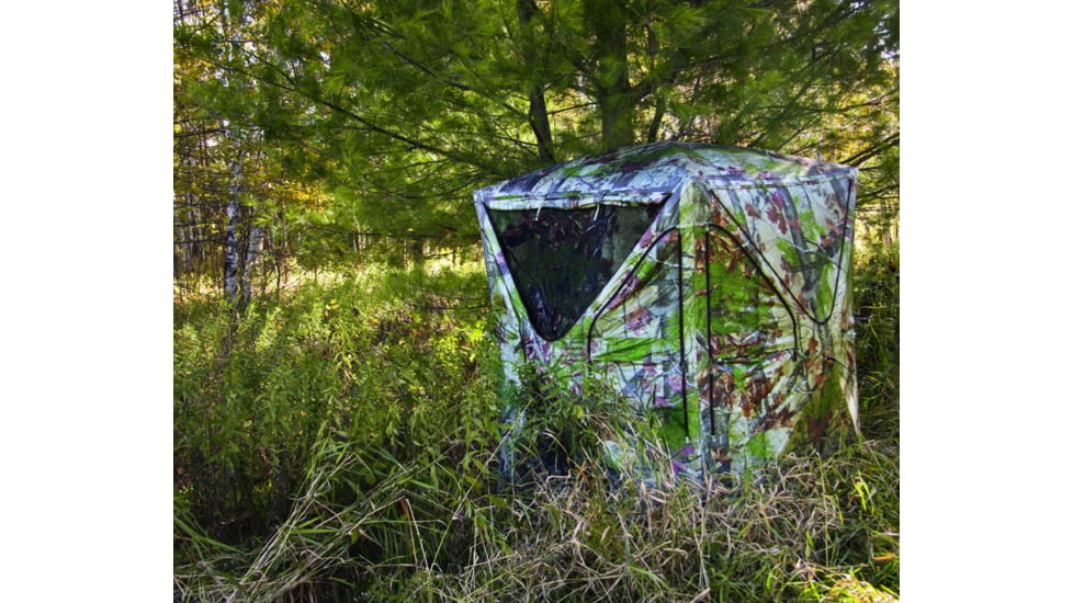 Barronett Blinds Big Mike Hunting Blind with BLOODTRAIL, Backwoods Camouflage BM01BW