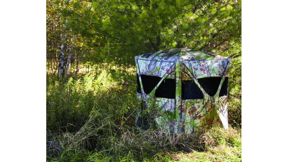 Barronett Blinds Big Mike Hunting Blind with BLOODTRAIL, Backwoods Camouflage BM01BW