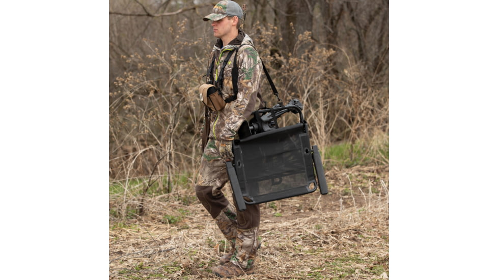 Barronett Blinds Deluxe Wide 360 Swivel Chair, Black, BC107